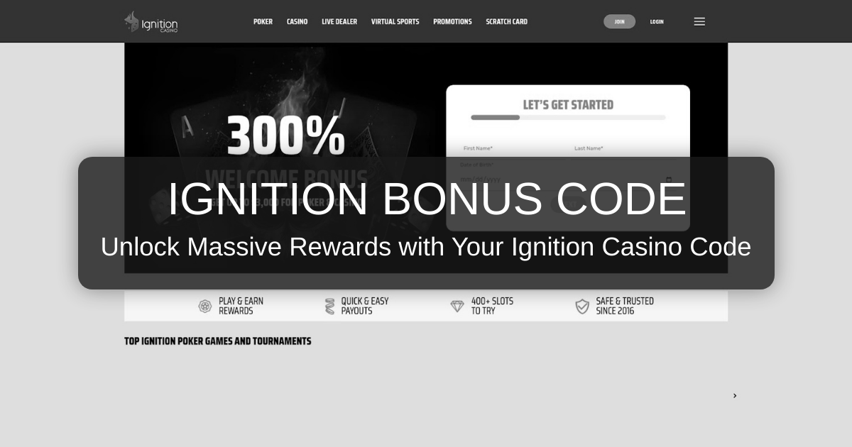Ignition Casino Bonus Code 2026 | Top US Casino Rewards